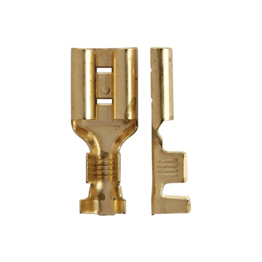 Plochá zástrčka 4113 2,0-4,0 mosadz lesklá 9,5 x 1,2 mm